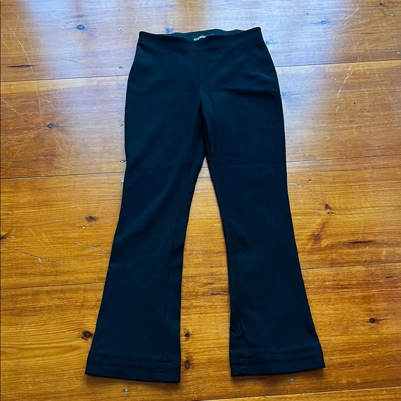 Equestrian Black Ribbed Pants - Picture 1 of 7